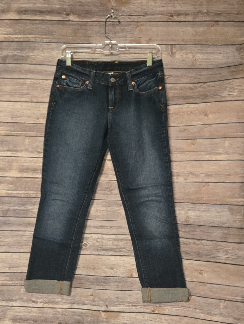 Lucky Brand Dark Blue Boyfriend Jeans